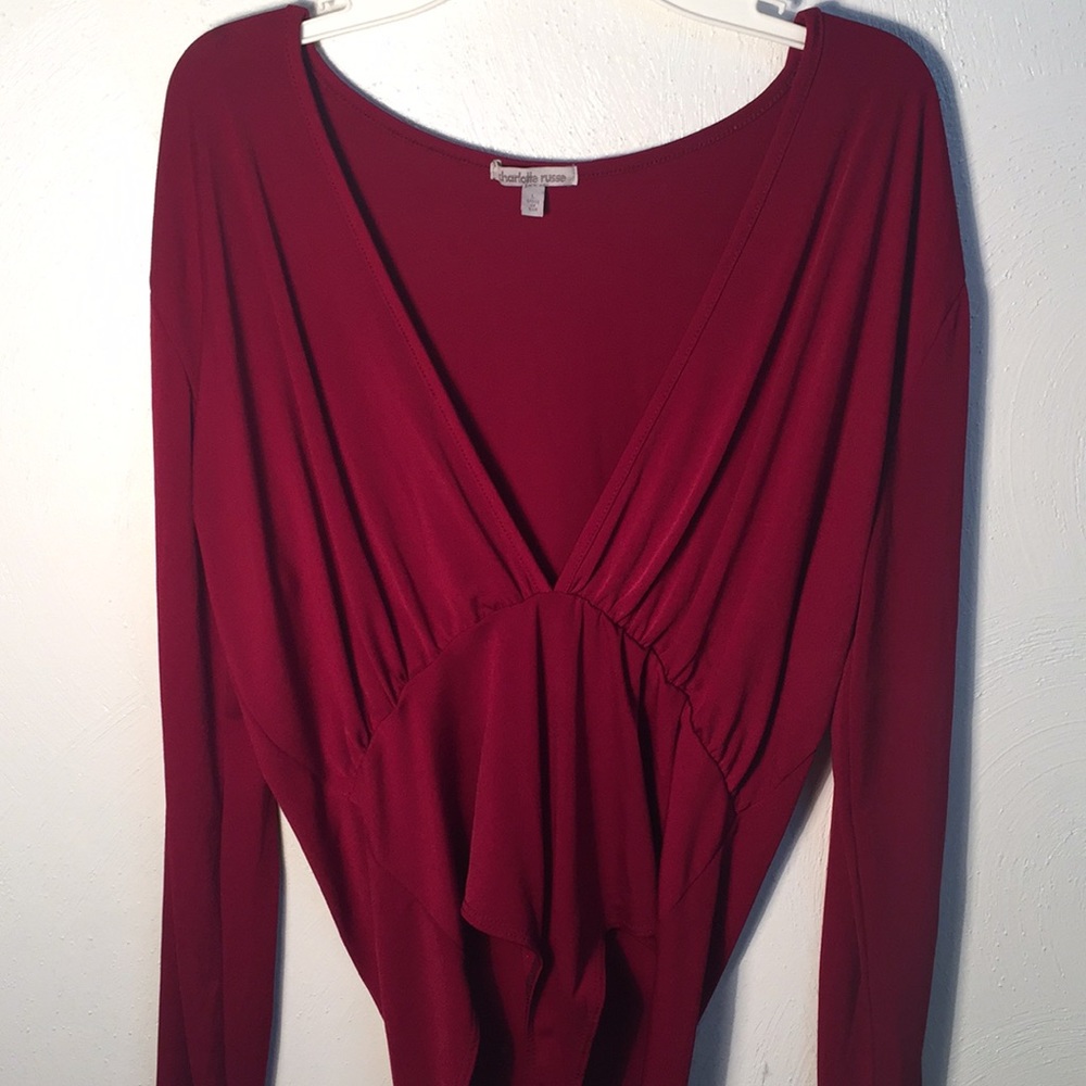Maroon one piece